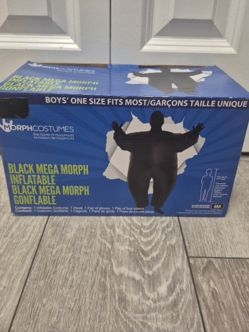 Morph Costumes Boy's Black Mega Morph Inflatable Costume One Size Fits Most